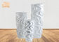 家の装飾のガラス繊維の植木鉢の波状パターン光沢のある白い耐久財3のサイズ
