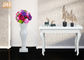 センターピースのテーブルのつぼと結婚する白いガラス繊維の床のつぼのHomewaresの装飾的な項目