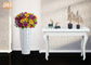 光沢のある白い床のつぼのHomewares家のホテルのための装飾的な項目ガラス繊維プランター