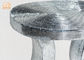 楕円形の上の銀製ミラーのモザイク・ガラスのテーブル/台