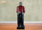 赤い多執事の彫像の脂肪質のシェフの台所装飾の樹脂の執事の彫刻の彫像90cm