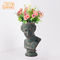 33.5x32x44.5cmの粘土の植木鉢は青銅色の植物のライオンの彫像の屋内プランターをAntique
