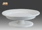 足の光沢のある白いガラス繊維のセンターピースのテーブルのつぼの花のサービング ボール