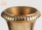 小さいテーブルのつぼのガラス繊維の植木鉢の金ぱくの植物の鍋の屋内使用
