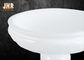 装飾的な光沢のある白いガラス繊維の植木鉢の創造的な形100cmの高さ