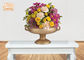 足の金ぱくのガラス繊維の結婚式のセンターピースのテーブルのつぼ/花はサイズ2ボーリングをします