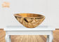 幾何学的なパターン金ぱくのテーブルのつぼの植木鉢のガラス繊維の装飾的なボール