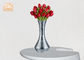 造花のガラス繊維プランター テーブルのつぼ銀製ミラー ガラス色