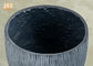 円形プランター繊維の粘土の植木鉢の屋外の花プランター テラス プランター灰色ボール プランター