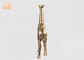永続的な金ぱくのPolyresinの動物の置物のシマウマの彫刻のテーブルの彫像の装飾
